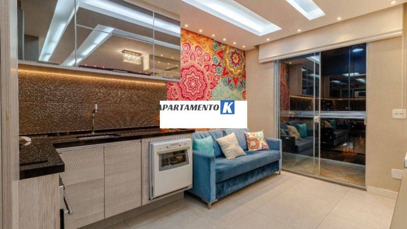 Stúdio 100% MOBILIADO - LOCAÇÃO - 38m² - MOBILIADO Completíssimo c/ Ar, Lava Louças, Lava Seca - Belíssimo - First Vila Augusta - Guarulhos - SP